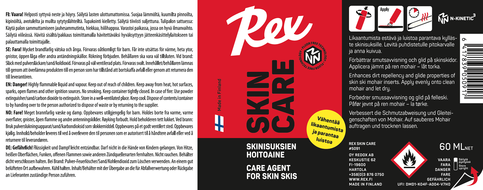 Skin Care N-Kinetic skininhoitoaine 60 ml annostelupullo - Image 2