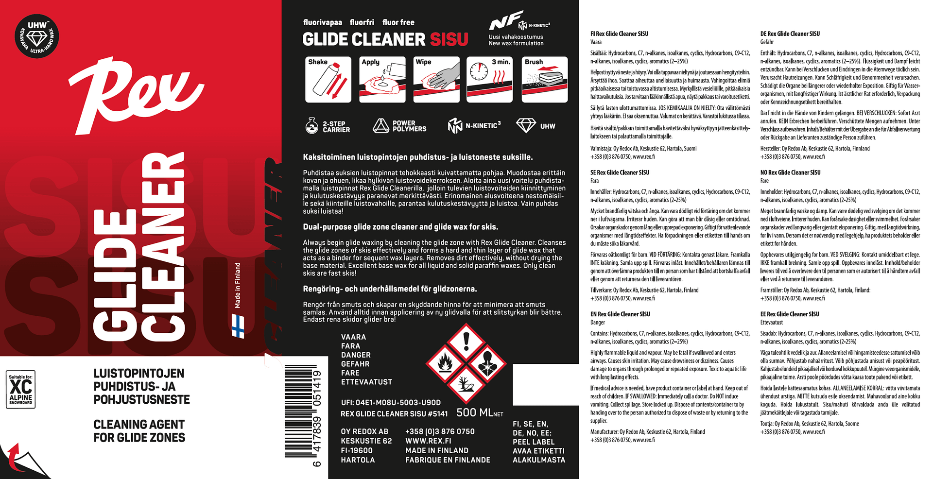 Glide Cleaner SISU N-Kinetic³ 500 ml - Image 2