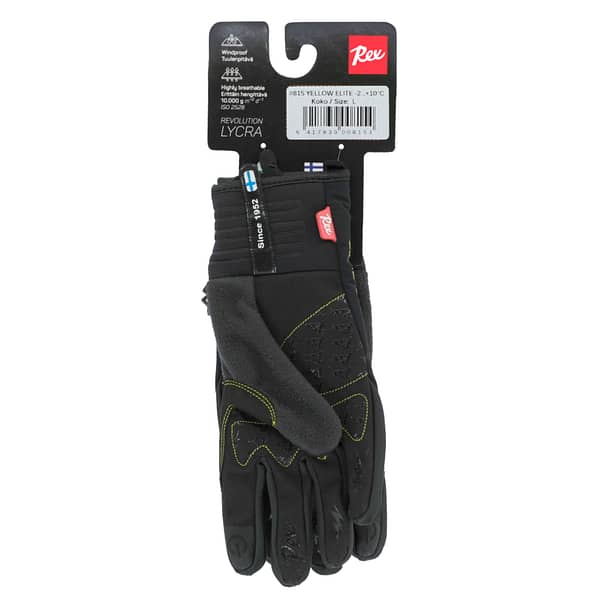 Yellow Elite Ski Glove -2...+10°C - Image 3