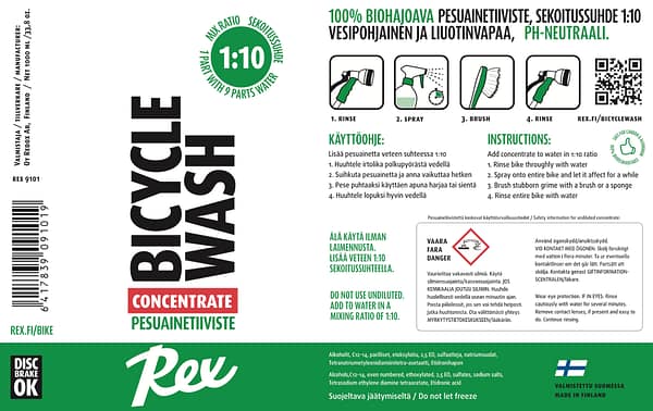 Bicycle Wash 1000ml Consentrate 1:10 - 10 L Ready - Image 2
